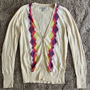 Old Navy Argyle lightweight cardigan